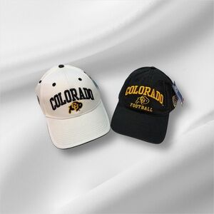 University of Colorado Buffaloes Men's 2 Set Of Baseball Hat Caps Adjustable